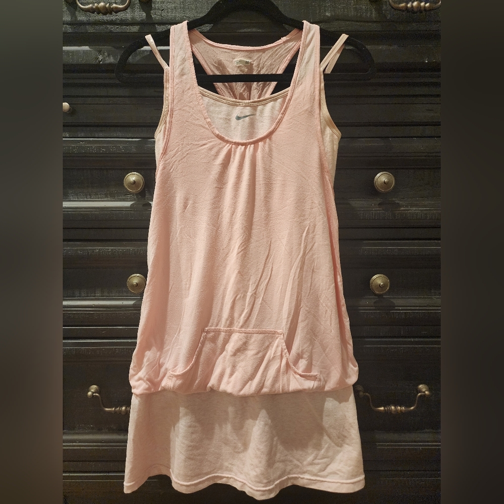 NIKE VINTAGE TENNIS GOLF DRESS PINK M MEDIUM